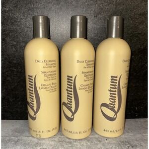 3 Lot Zotos Quantum Daily Cleansing Shampoo All Hair Types 15 oz